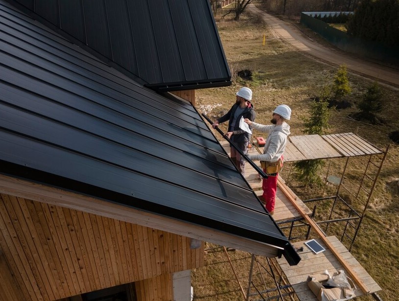 Montáž střechy